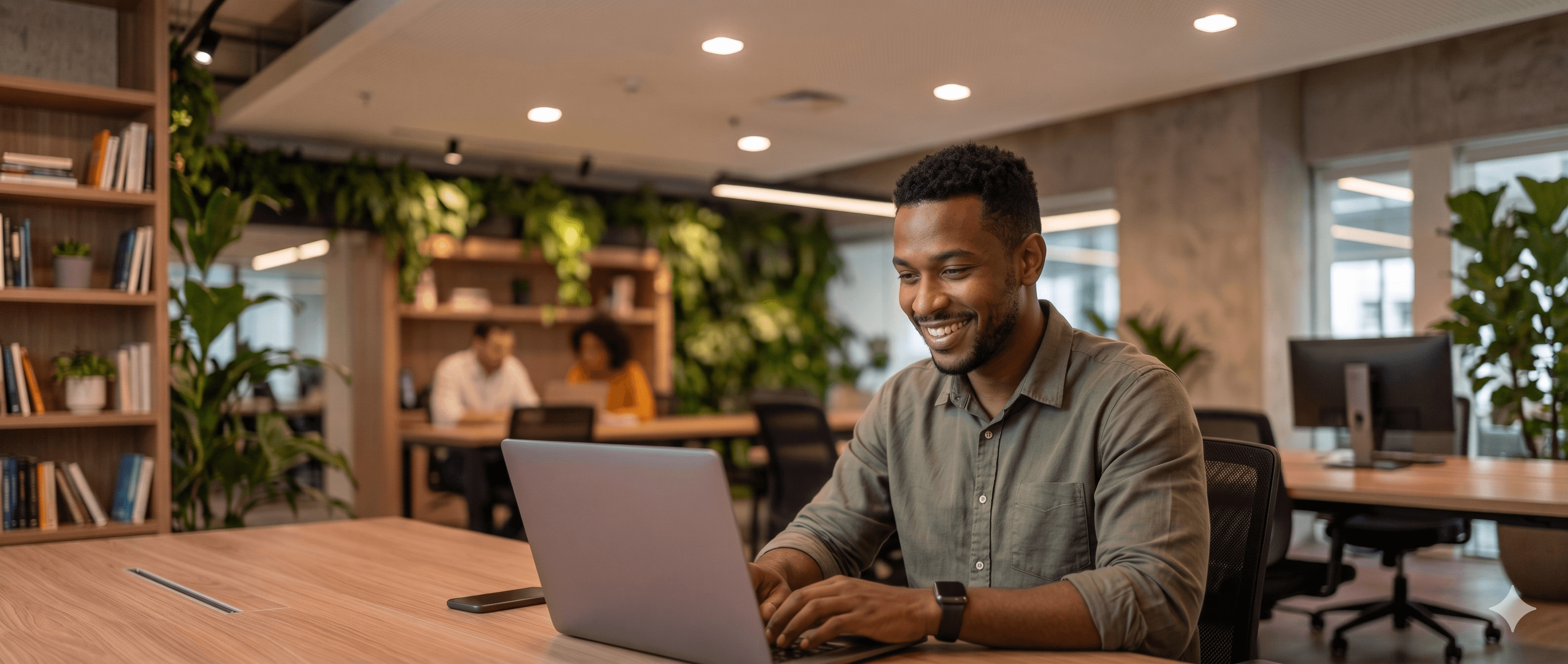 Jovem em ambiente de trabalho